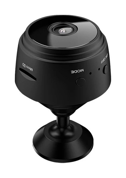 A9 Mini Wifi Kamera Siyah 1080P Gece Görüşlü Hareket Sensörlü Kablosuz Güvenlik Kamerası