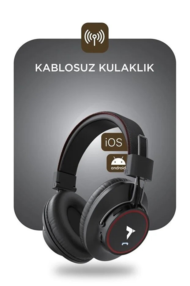 Torima Bluetooth Kulaklık Kafa Üstü Kablosuz Kulaklık HD10 Siyah